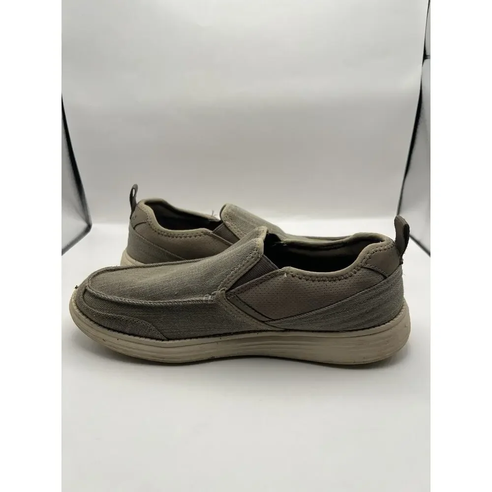 Skechers Mens Status Delton Loafers Size 9 Beige